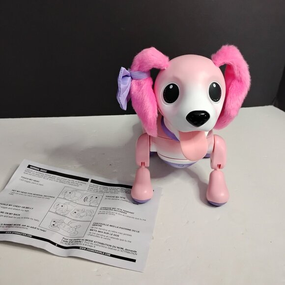 Zoomer Playful Pup Robotic Dog W/ Voice Recognition & Motion Pink - Picture 5 of 14